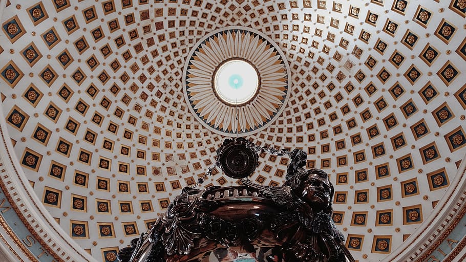 malta, il-mosta, rotunda, parallèlisme, symétrie, symmetry HD wallpaper