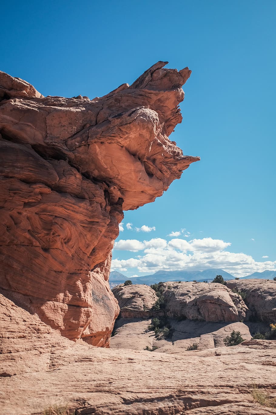 rock, top view, cloud, dirt, rock - object, rock formation HD wallpaper