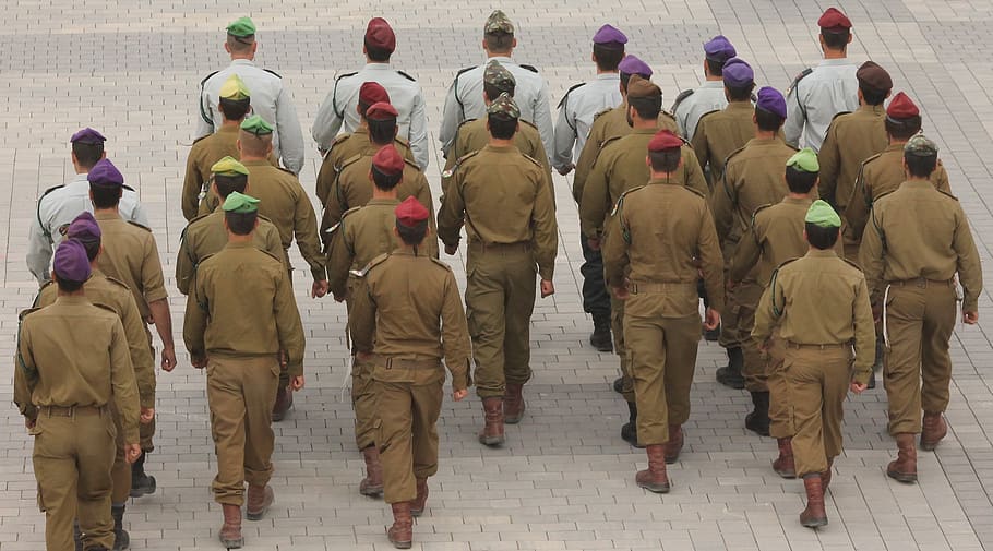 idf, israel, soldiers, officers, army, people, jewish, paratroopers