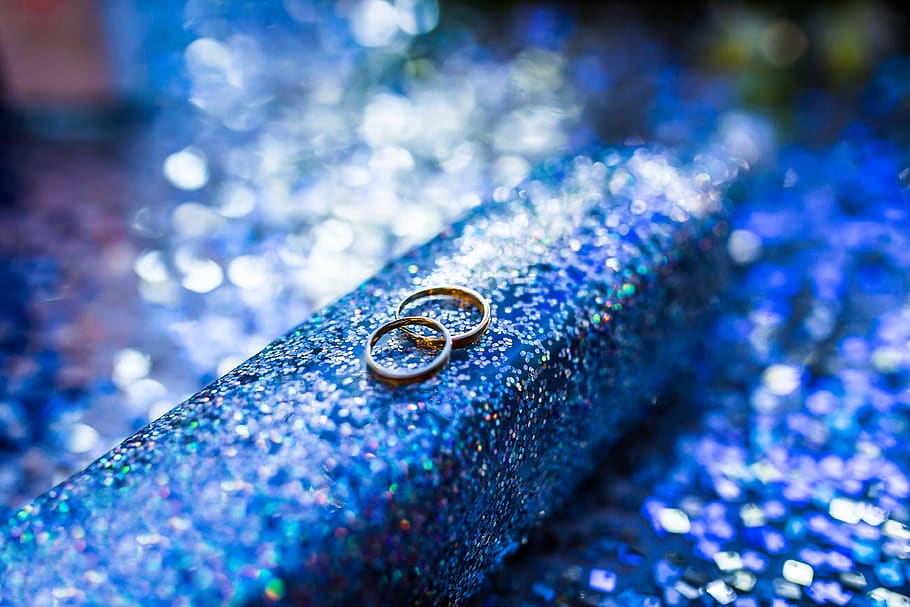 vietnam, ring, wedding, blue, water, close-up, selective focus HD wallpaper