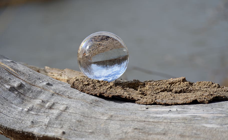Water Drop on Brown Surface, blur, blurred background, close-up HD wallpaper