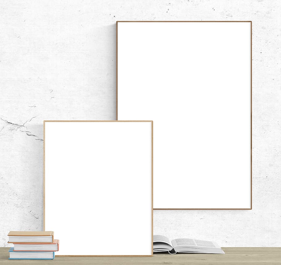poster, frame, mock up, mockup, template, interior, wall, space