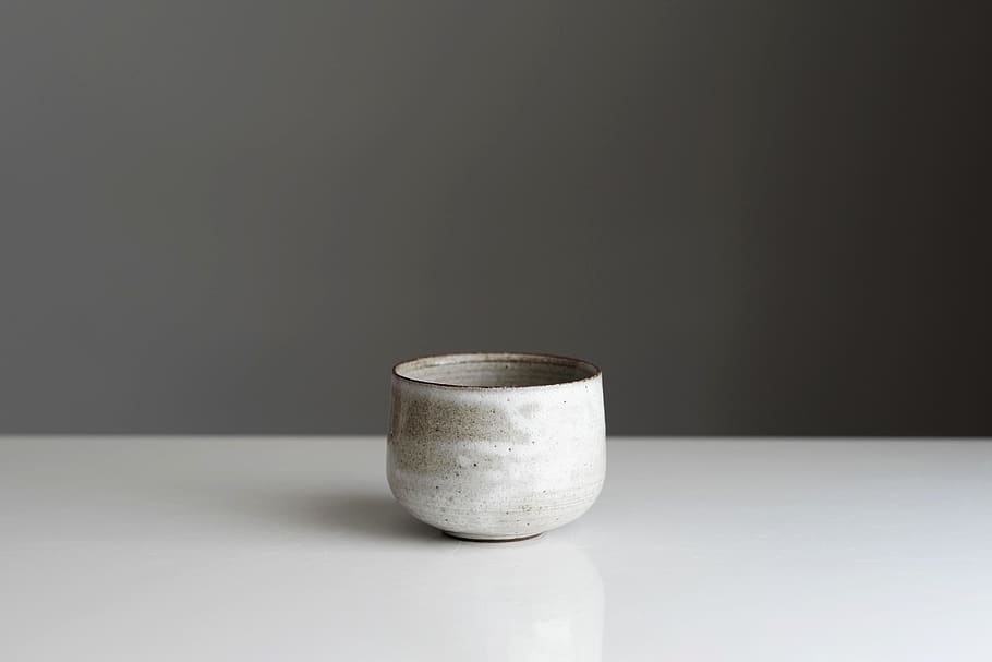 gray cup, studio shot, single object, copy space, indoors, no people HD wallpaper