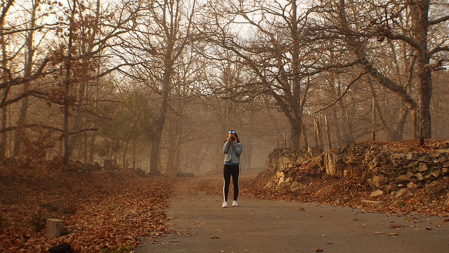 chestnut trees, girl, one person, lifestyles, full length, land HD wallpaper