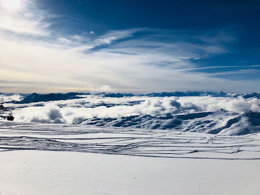 mountain, winter, snow, white, snowy, outdoors, landscape, cold temperature HD wallpaper