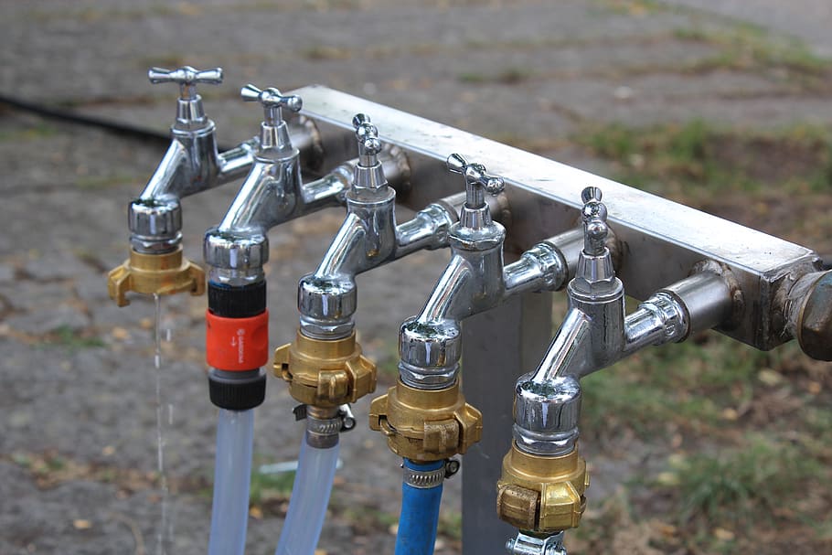 faucet, connection, valve, drinking water, irrigation, water pipe HD wallpaper