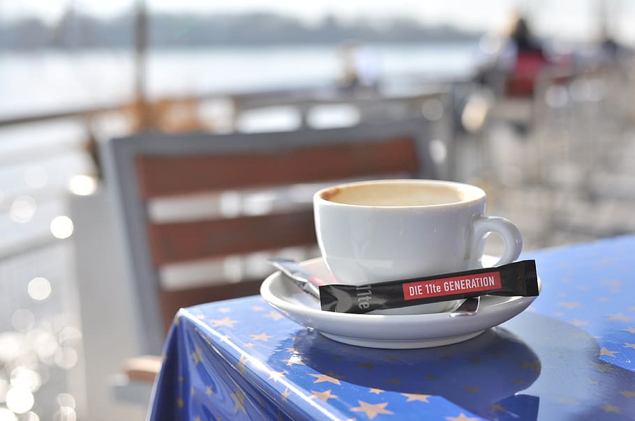 coffee cup, caffeine, breakfast, cafe, espresso, cup with saucer HD wallpaper