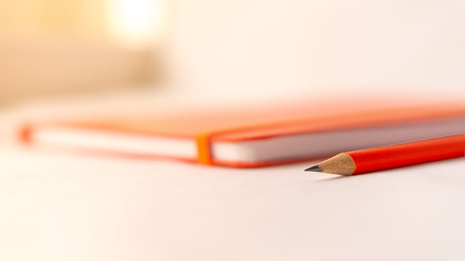 notepad, pencil, to write, notes, office, stationery, note memo HD wallpaper