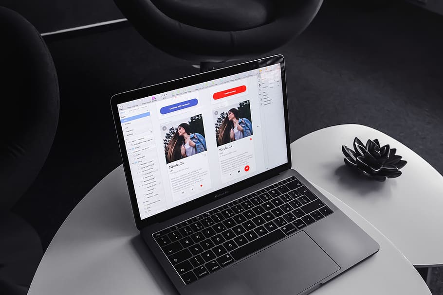 silver laptop computer, wireless technology, communication, connection HD wallpaper
