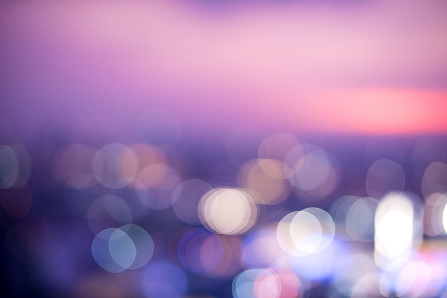 Light Bokeh, blur, blurred, colors, defocused, lights, purple HD wallpaper