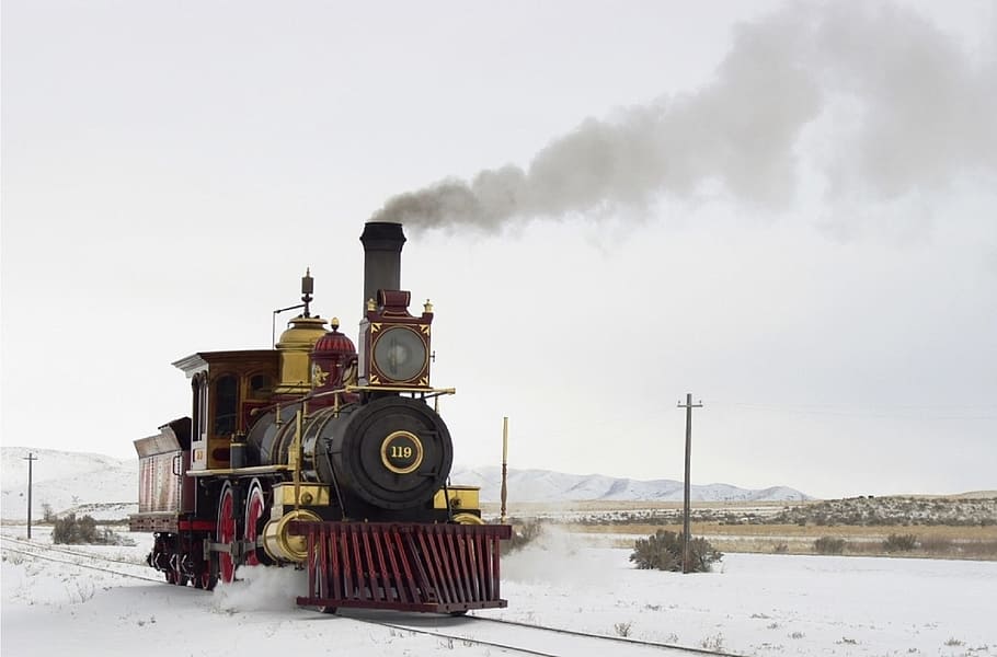 locomotive, steam, engine, train, transport, travel, railway HD wallpaper