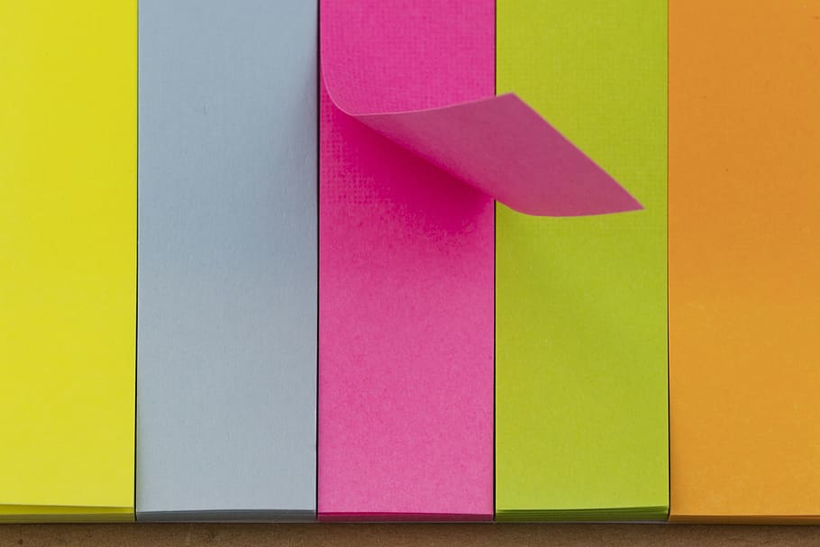note paper, notes, message, writing, emotions, multi colored HD wallpaper