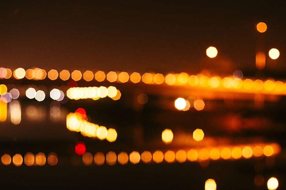 nikkor, bokeh, light, night, orange, lens, mf, 500mm, illuminated HD wallpaper