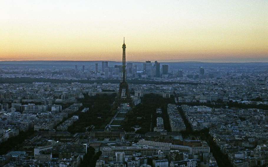 france, paris, eiffel, dusk, montparnasse, building exterior HD wallpaper