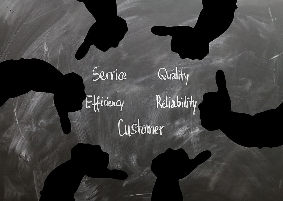 customer, like, thumb, high, down, positive, negative, service