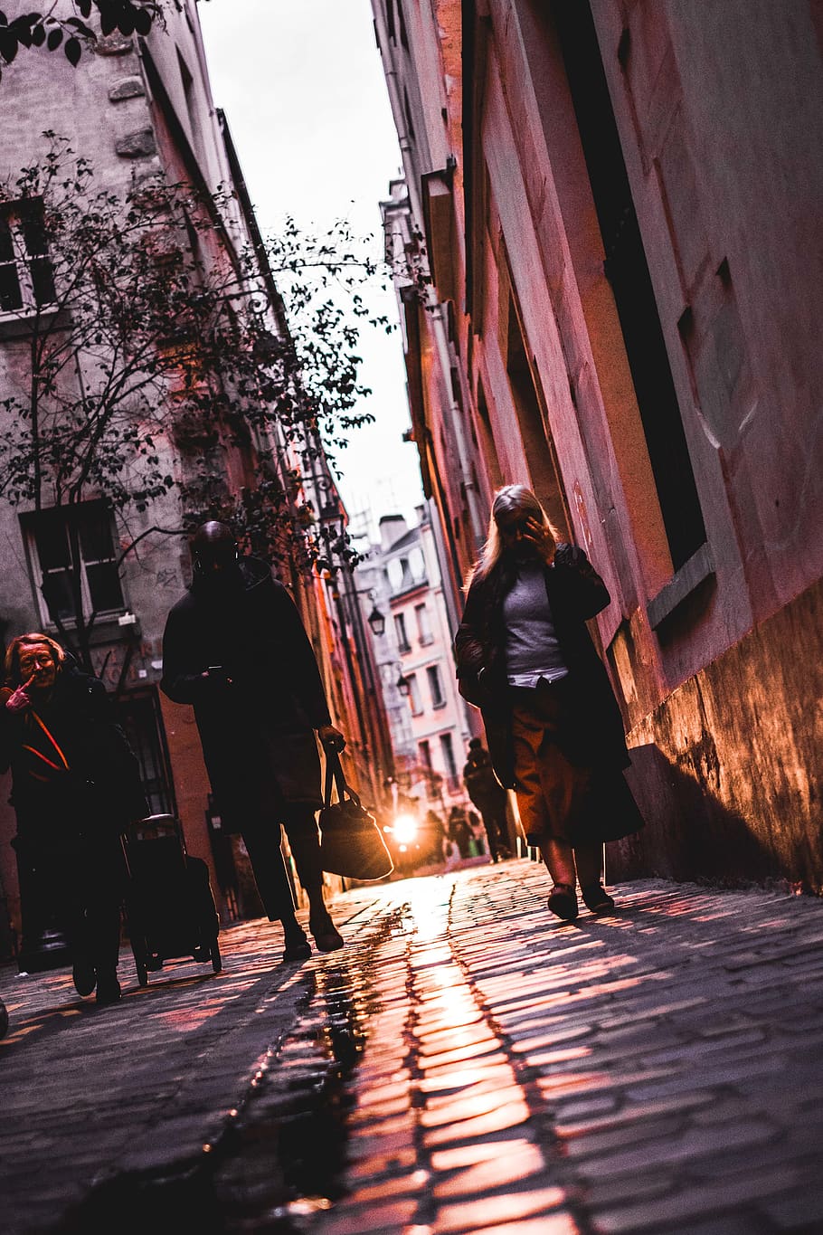 city, paris, monument, ground, urban, people, street, light HD wallpaper