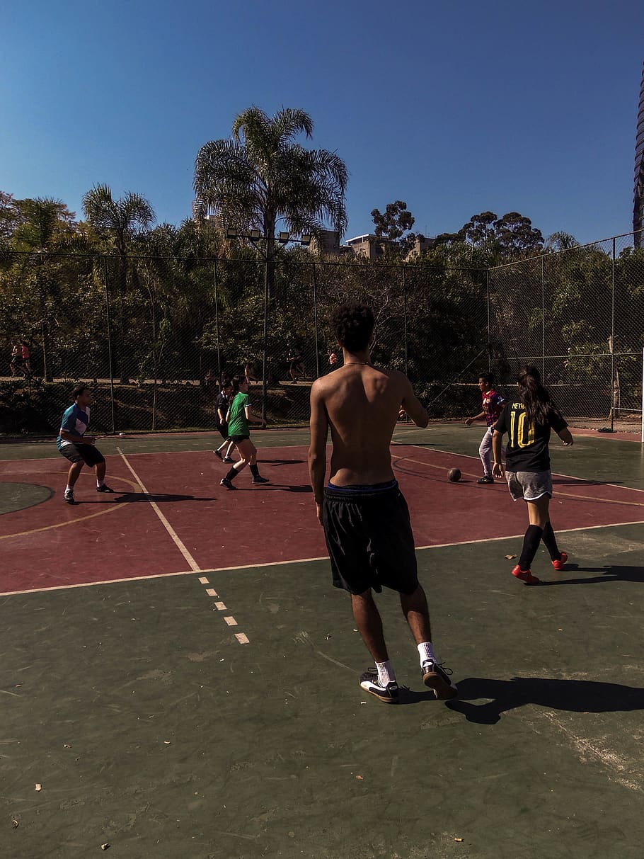 brazil, parque povo - mário pimenta camargo, soccer, court, HD wallpaper
