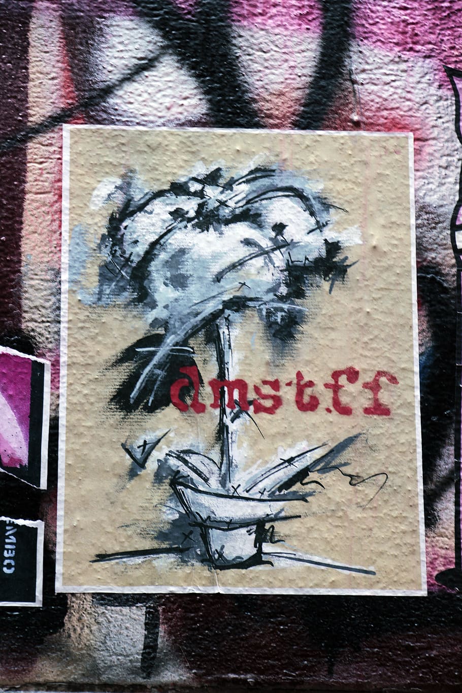 graffiti, poster, adbusting-those are, wall, design, painting HD wallpaper