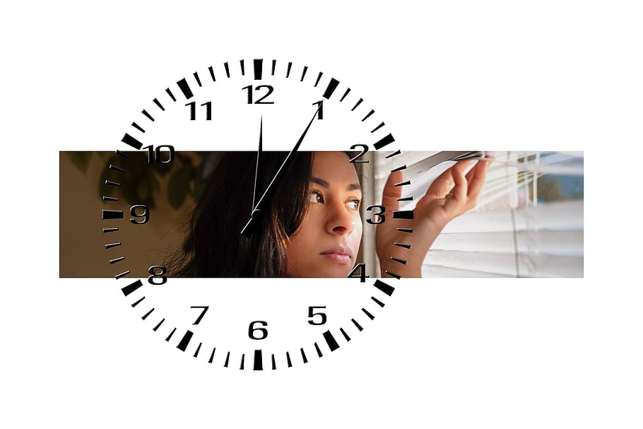 woman, wait, clock, time, alone, view, ausschau, patience, delay, HD wallpaper