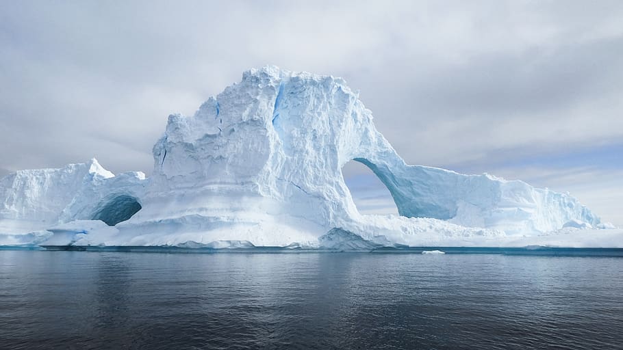glacier during daytime, nature, ice, outdoors, iceberg, snow HD wallpaper