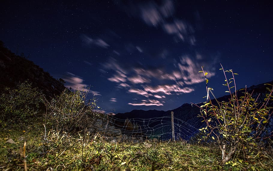 china, aba, rilongzhen, night, star - space, sky, astronomy HD wallpaper