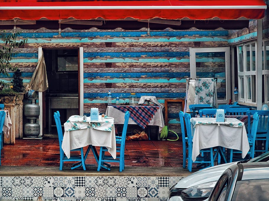 turkey, bursa, mudanya coast, fish, sea, blue, table, antique HD wallpaper