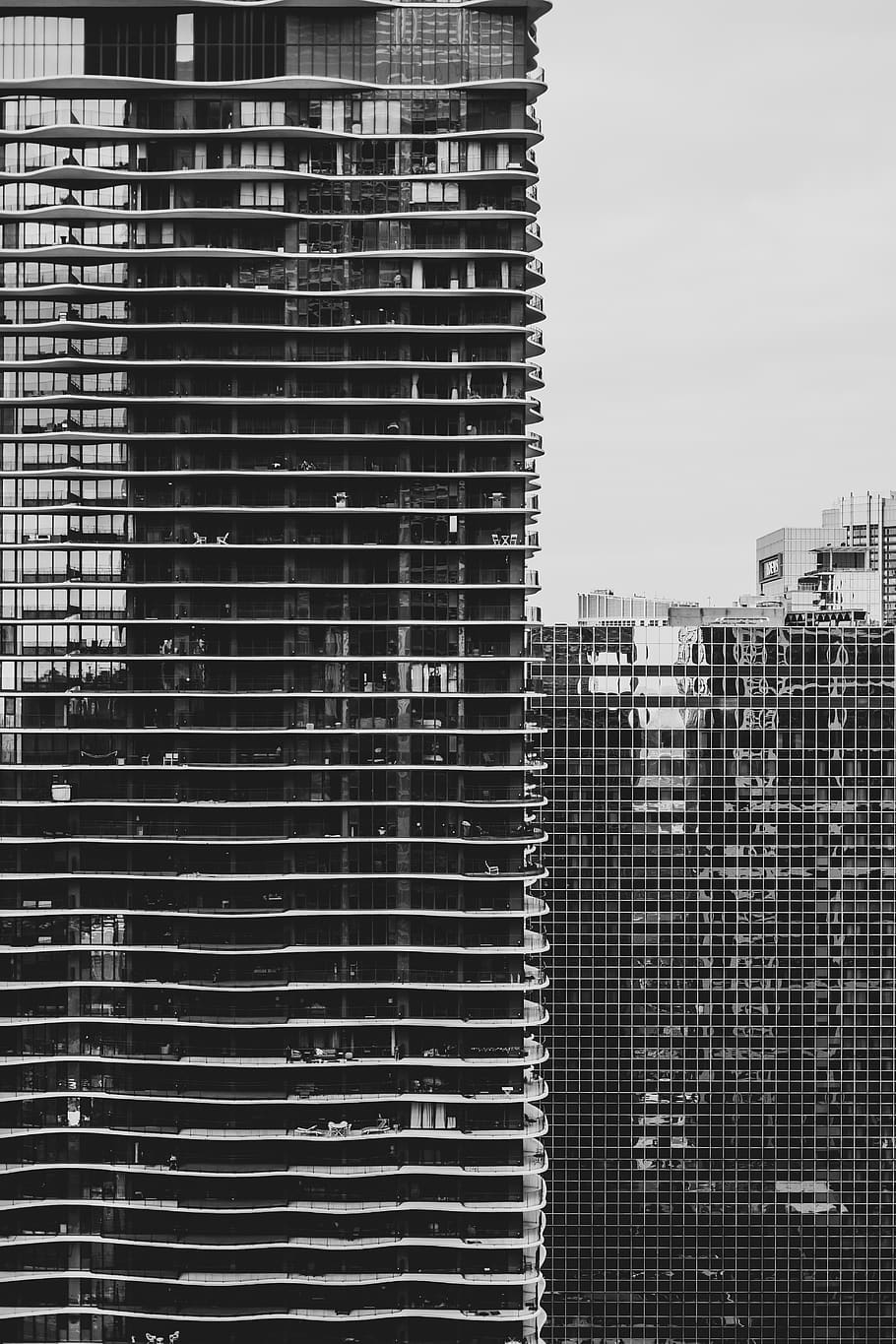 gray concrete building, office building, urban, chicago, united states HD wallpaper