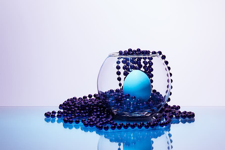egg, easter, color, glamour, colorful, chaplet, style, blue HD wallpaper