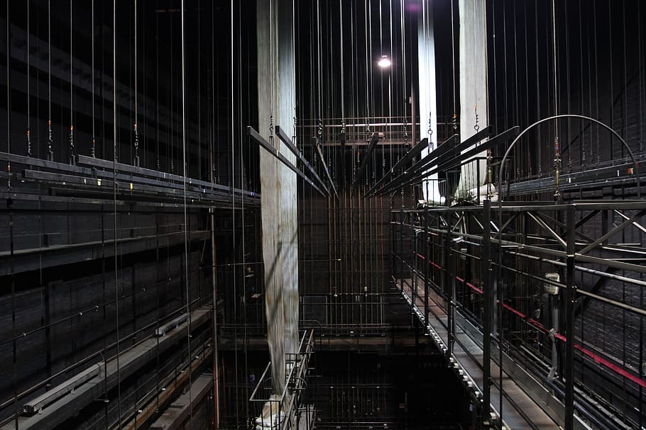 theater, architecture, built structure, metal, no people, night HD wallpaper
