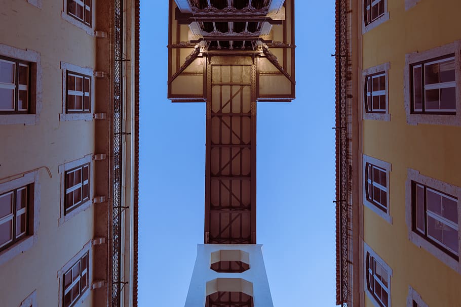 tower, architecture, building, lisbon, portugal, santa justa elevator HD wallpaper
