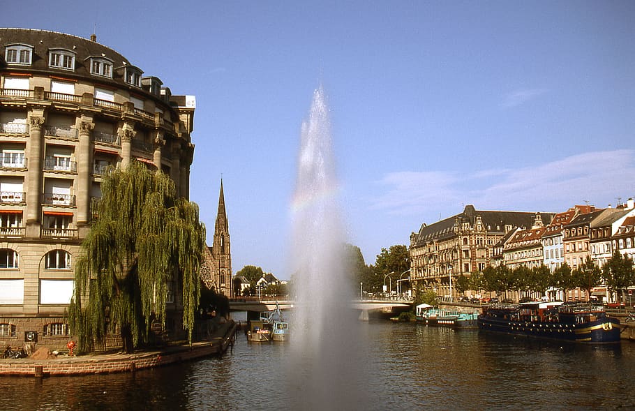 france, strasbourg, ill, architecture, water, built structure HD wallpaper