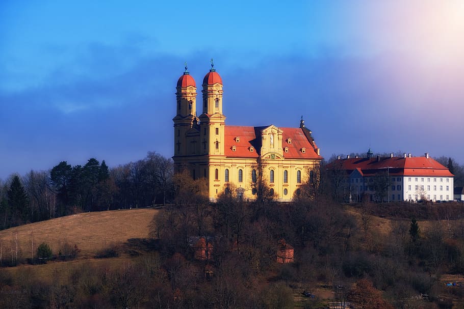 castle, monastery, ellwangen, germany, building, construction HD wallpaper