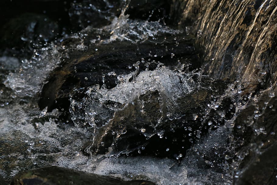 china, yunnan, water, motion, splashing, nature, rock, rock - object HD wallpaper