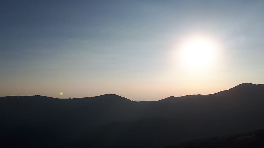 españa, el tiemblo, mountain, sky, silhouette, scenics - nature HD wallpaper