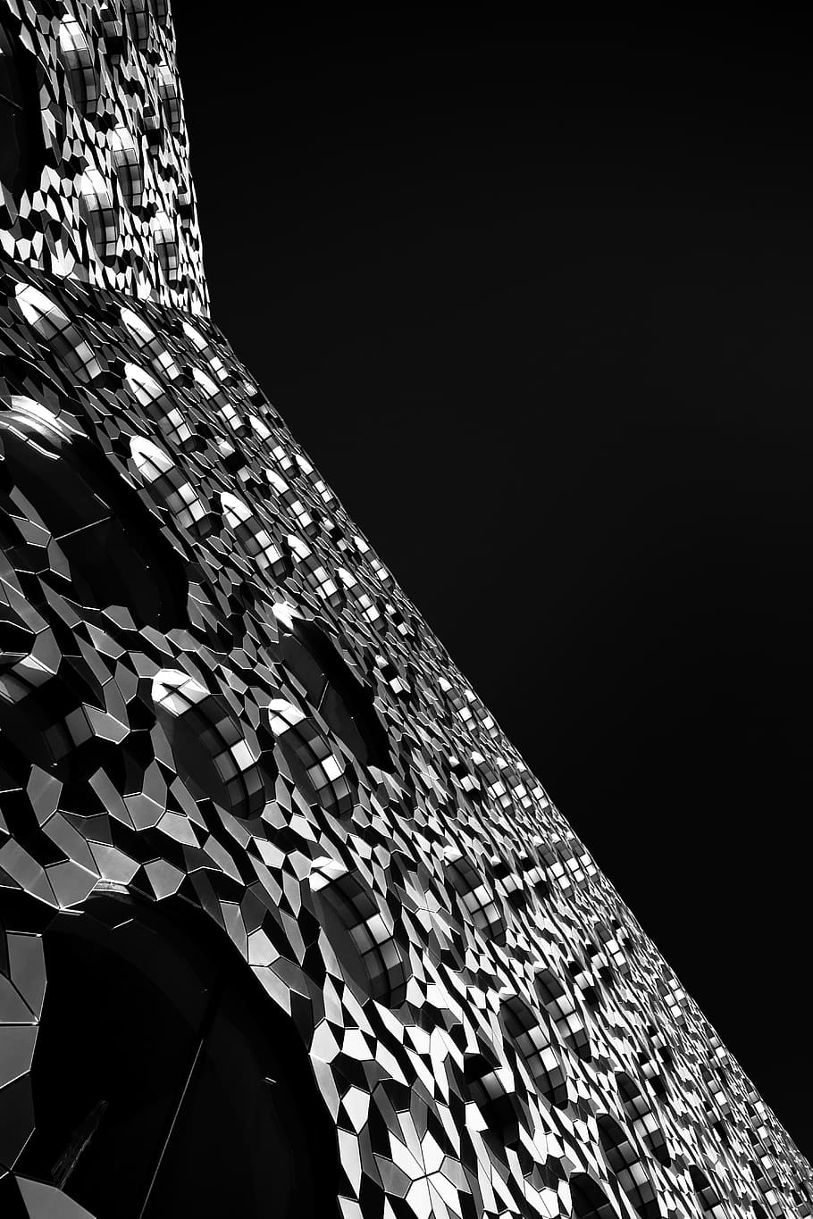 building, pattern, monochrome, architecture, line, circle, abstract HD wallpaper