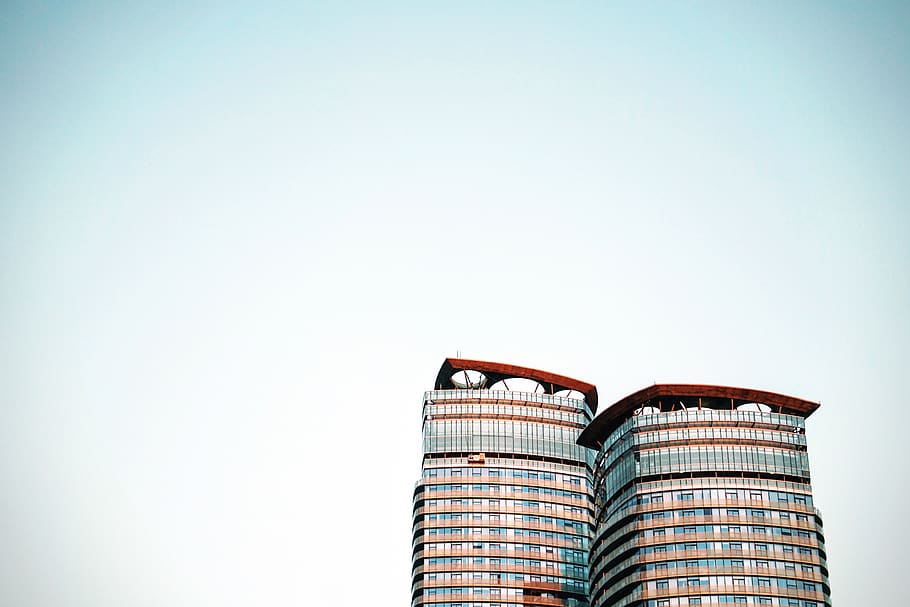 architecture, building, infrastructure, blue, sky, skyscraper HD wallpaper