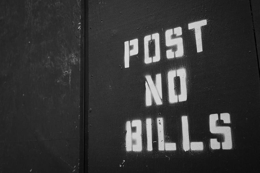 Post No Bills signage, word, new york, symbol, text, alphabet, HD wallpaper