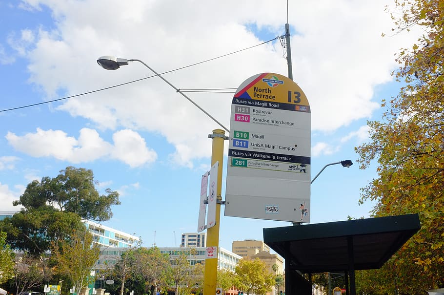 Free download | HD wallpaper: australia, bus sign, bus stop, adelaide ...