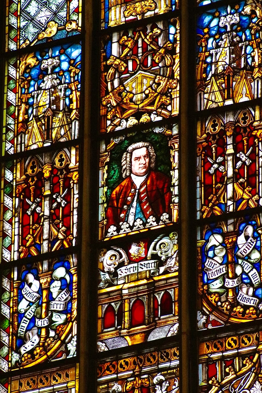 window, church, church window, glass, colorful, religion, music, HD wallpaper