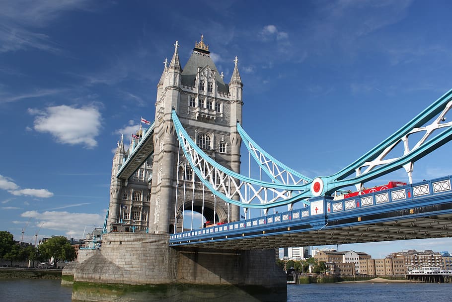 tower bridge, thames, river, historic, landmark, sunset, clouds HD wallpaper