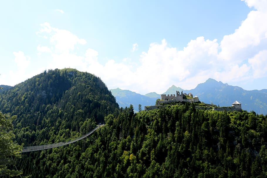highline179, suspension bridge, austria, height burg, tourism, HD wallpaper
