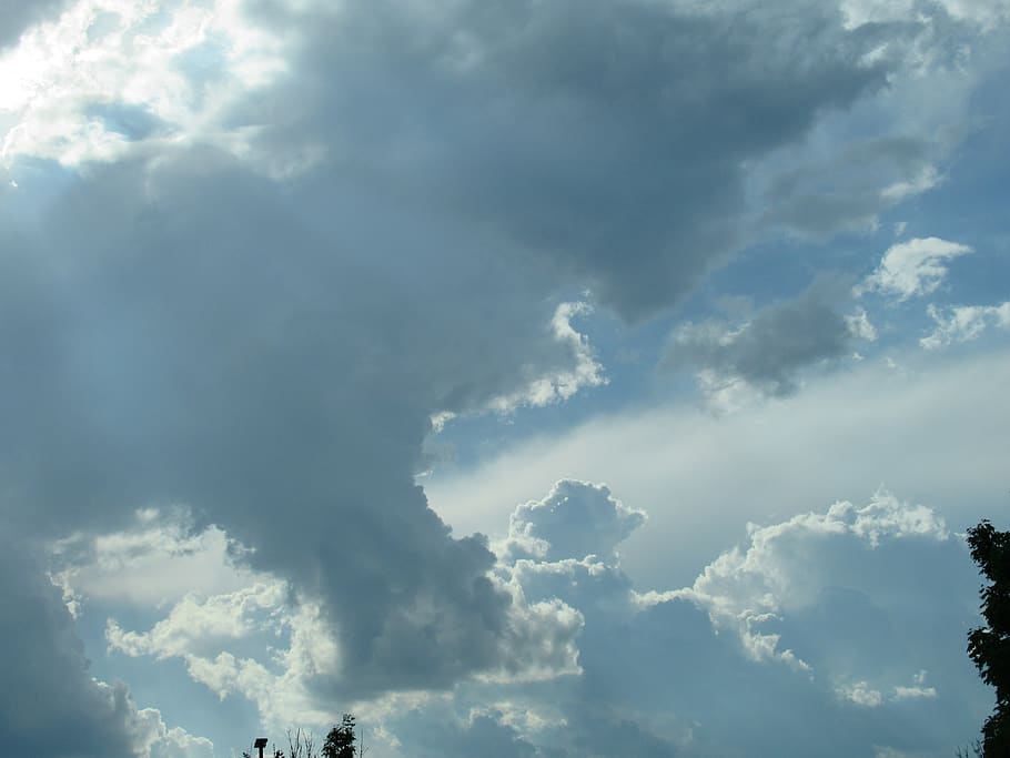 clouds, nature, sky, cloudscape, outside, outdoors, cloud - sky HD wallpaper