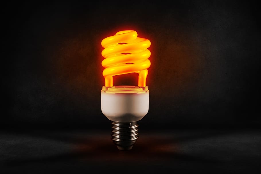 glow, glowing, bulb, object, electronic, light bulb, studio shot HD wallpaper