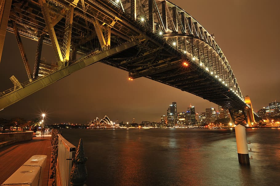 australia, milsons point, luna park sydney, sydeny, harbour bridge, HD wallpaper