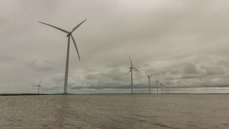 windräder, current, energy, wind energy, wind power, environmental technology HD wallpaper