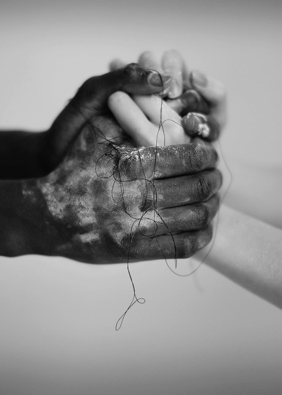 person's hands, finger, human, holding hands, meaningful, interracial, HD wallpaper