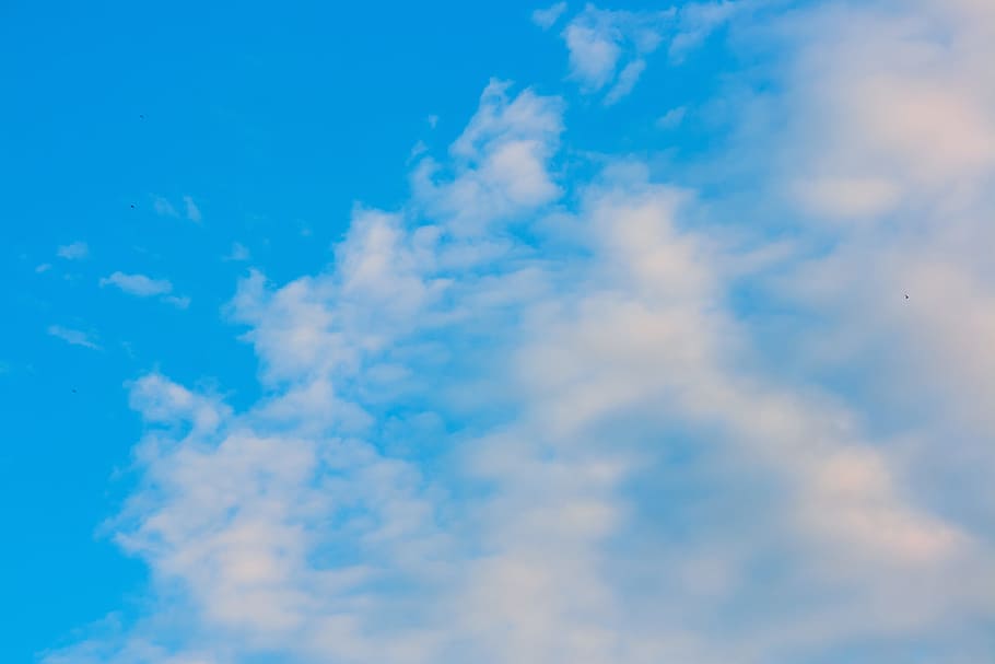 blue, sky, clouds, bright, air, background, cloud - sky, beauty in nature HD wallpaper
