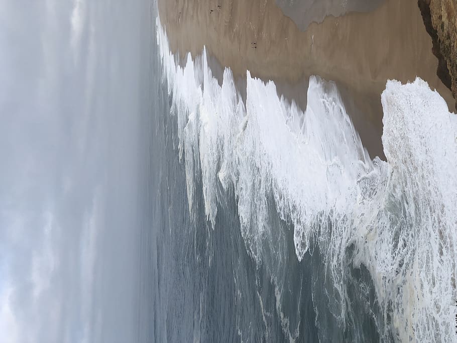 shore during daytime, sea, nature, water, ocean, outdoors, shoreline HD wallpaper