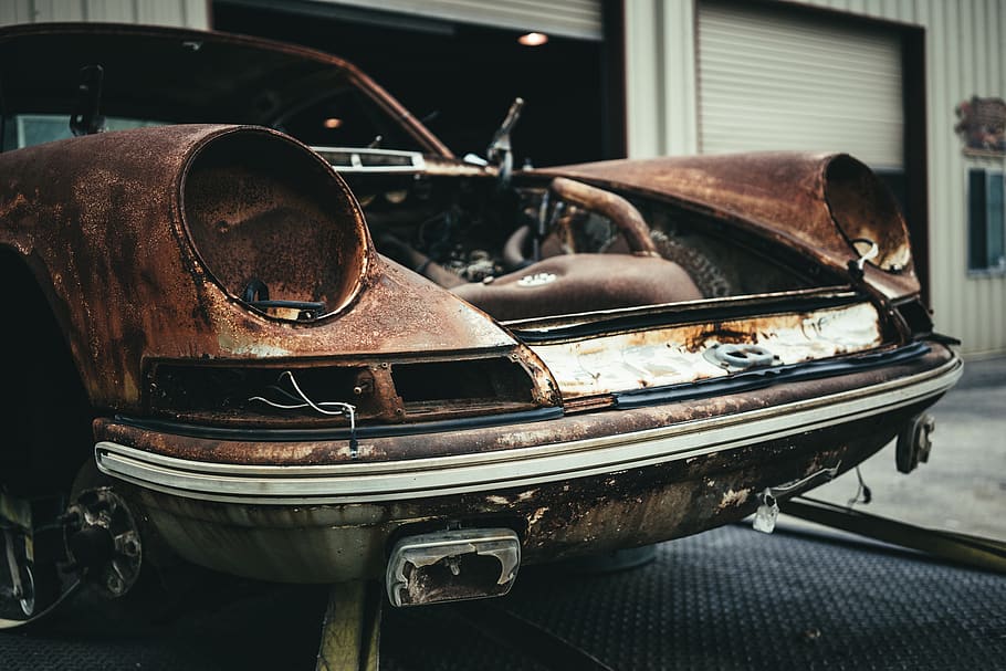 brown vehicle, mode of transportation, retro styled, old, metal HD wallpaper