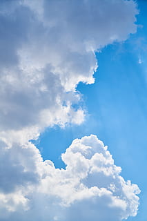 cloud, vertical, blue, atmosphere, oxygen, clean, day, spring HD wallpaper